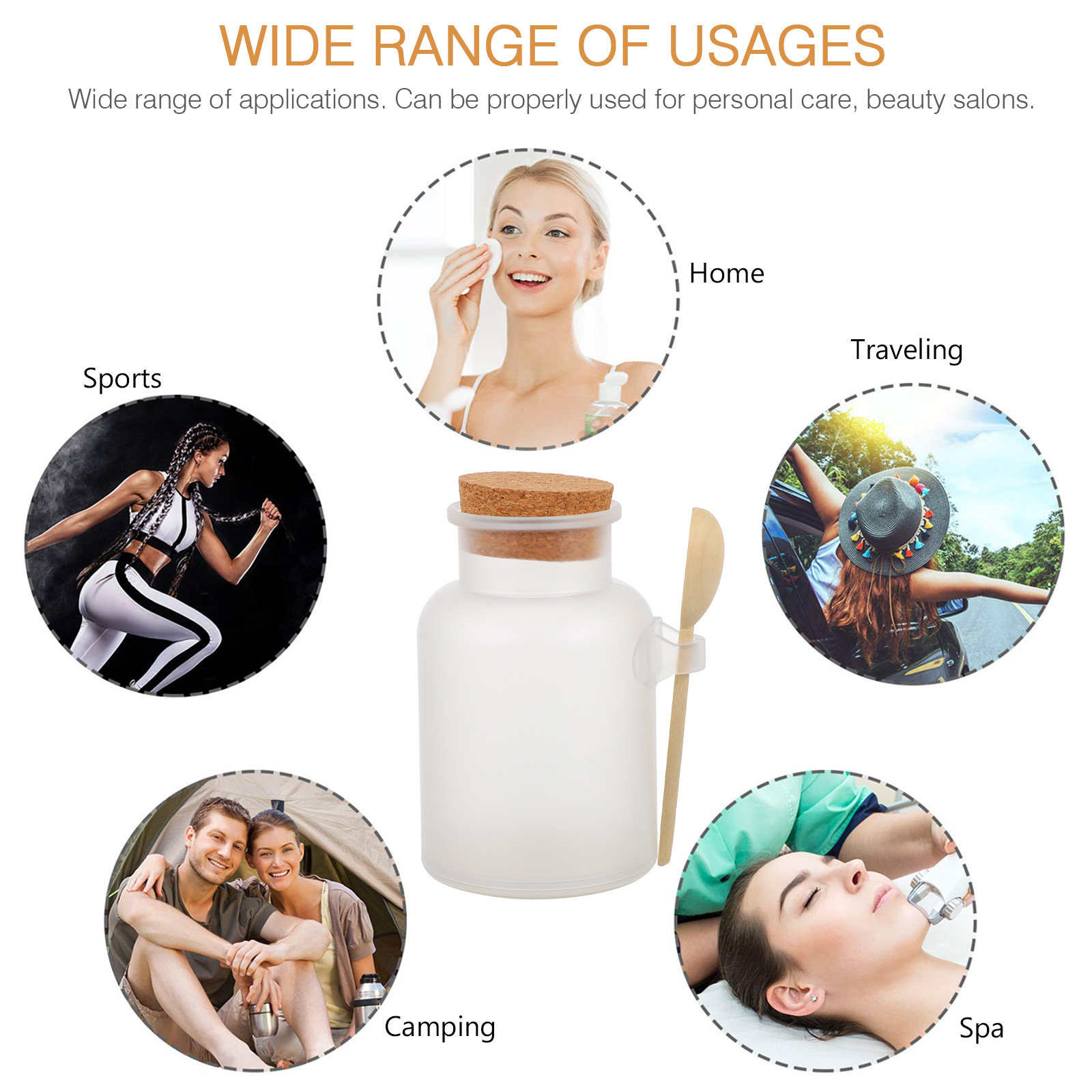 1Pcs Mask Powder Holder Bath S - Bath Salts Jar 评论和价格