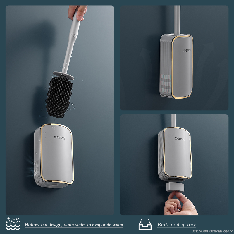 MENGNI-Luxury Toilet Brush Bat - Home Bathroom Design 评论和价格