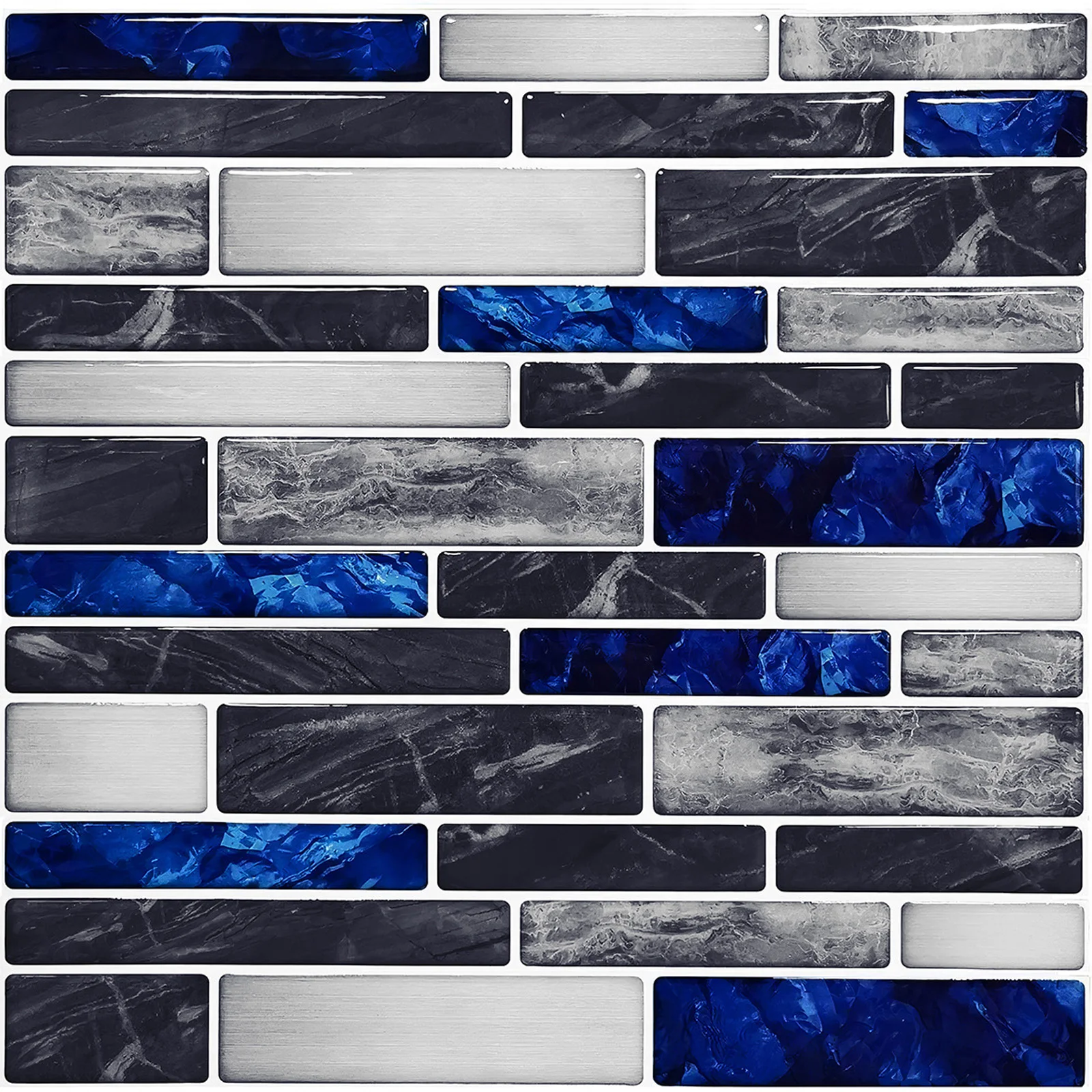 10x Self-Adhesive 3D-Mosaic Ti - Home Bathroom Wall Tiles 评论和价格