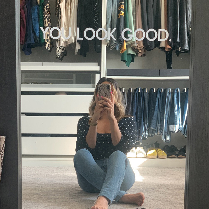 You Look Good Mirror Wall Stic - Home Bathroom Wall Tiles 评论和价格