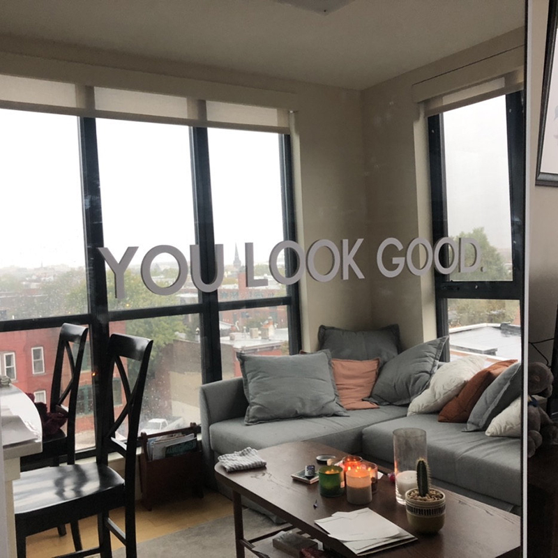 You Look Good Mirror Wall Stic - Home Bathroom Wall Tiles 评论和价格