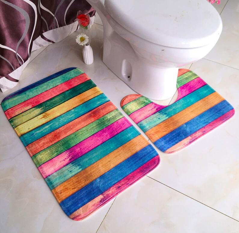 Home Carpet Bathroom Floor Mat - Home Bathroom With Two Toilets 评论和价格