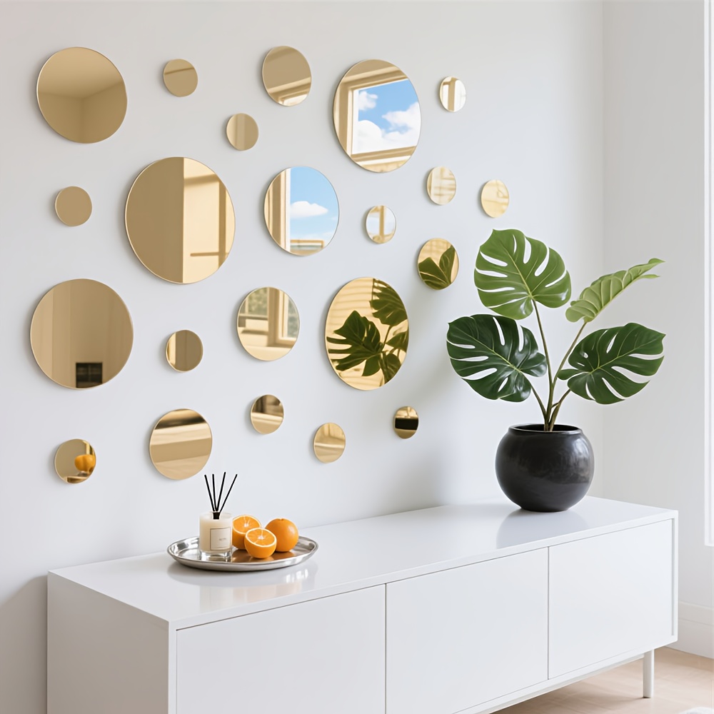 20CM Circular Acrylic Mirror W - Home Goods Bathroom Mirrors 评论和价格