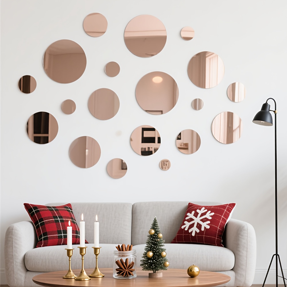 20CM Circular Acrylic Mirror W - Home Goods Bathroom Mirrors 评论和价格
