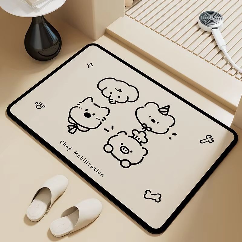 VIKAMA Cute Cartoon Bathroom M - Home Made Bathroom Vanity 评论和价格