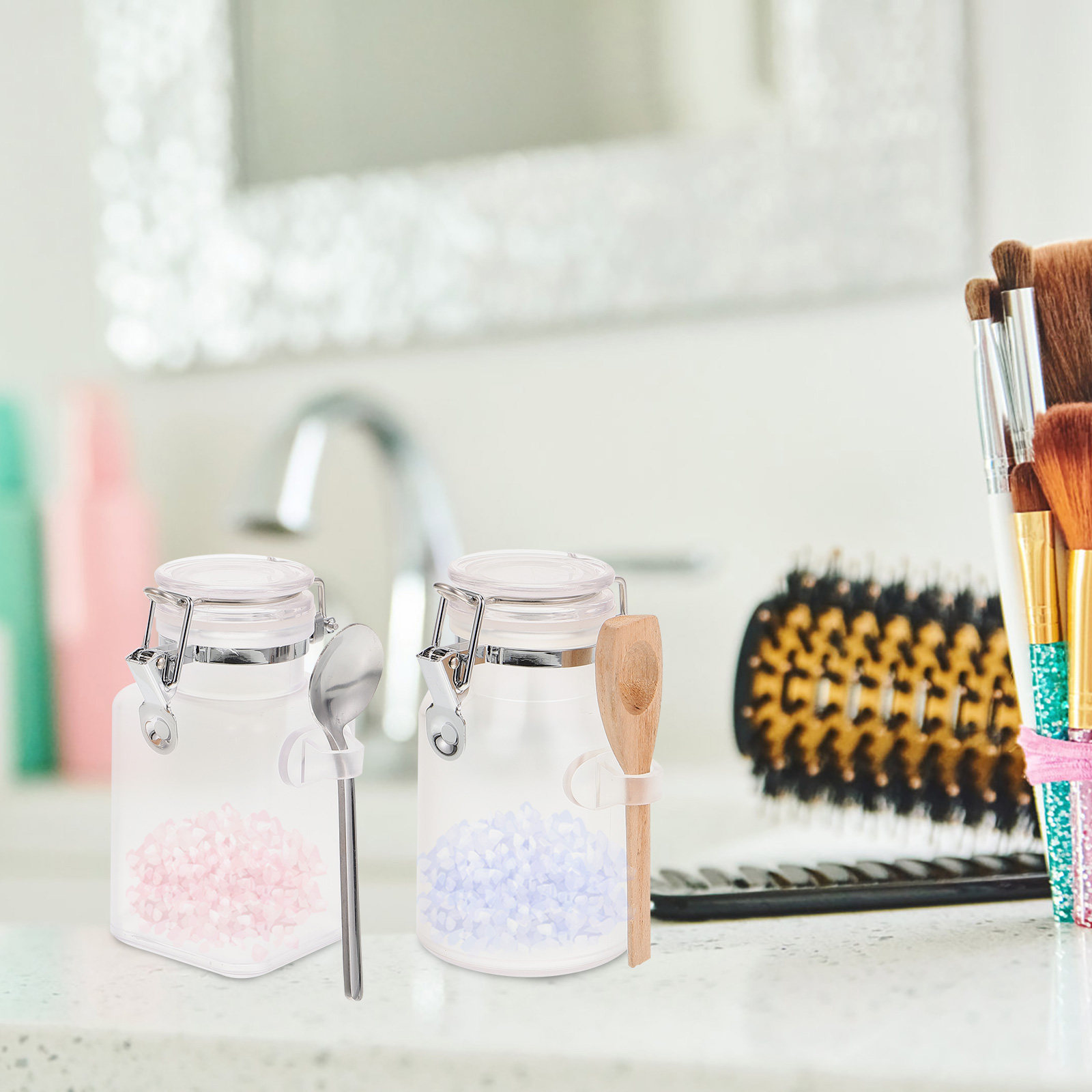 2Sets Bath Salt Sealed Storage - Bath Salts Jar 评论和价格