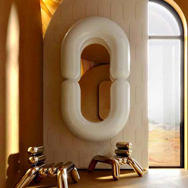 Hanging Funky Memphis Espelho  - Home Goods Bathroom Mirrors 评论和价格
