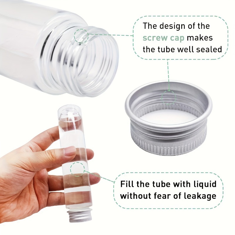 25pcs Plastic Transparent Tube - Bath Salts Jar 评论和价格