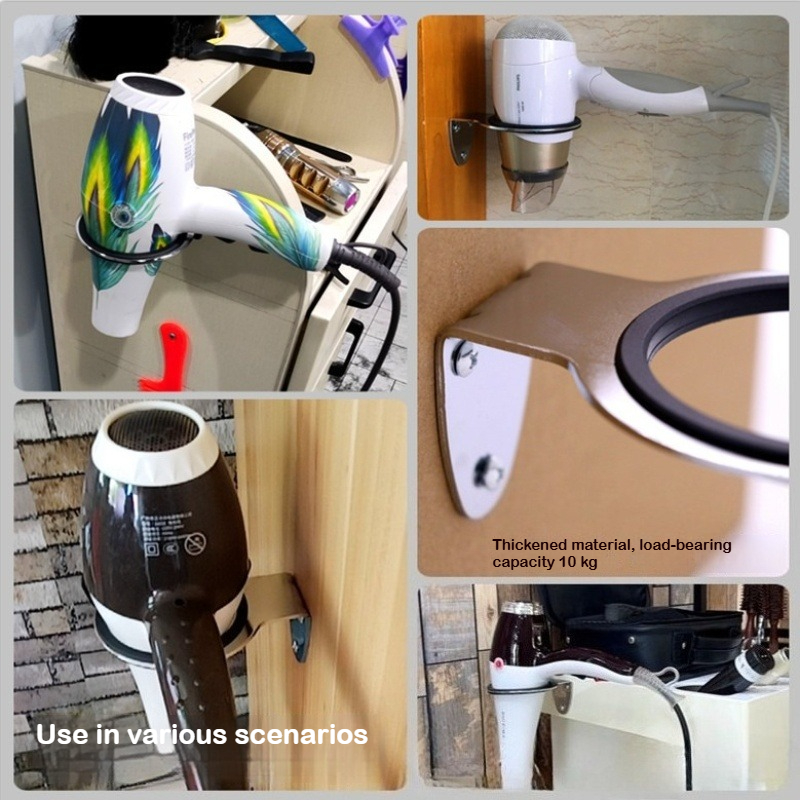 Wall Mounted Hair Dryer Holder - Home One Bathroom Accessories 评论和价格